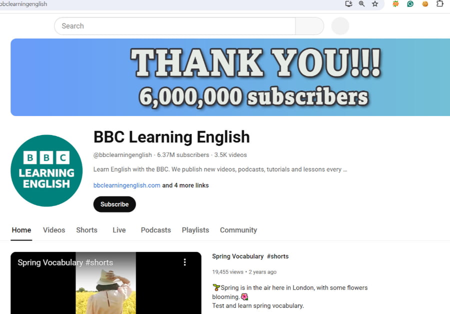 "BBC Learning English" bao gồm các chủ đề đa dạng như giao tiếp hàng ngày, kỹ năng thi IELTS, phát âm, ngữ pháp