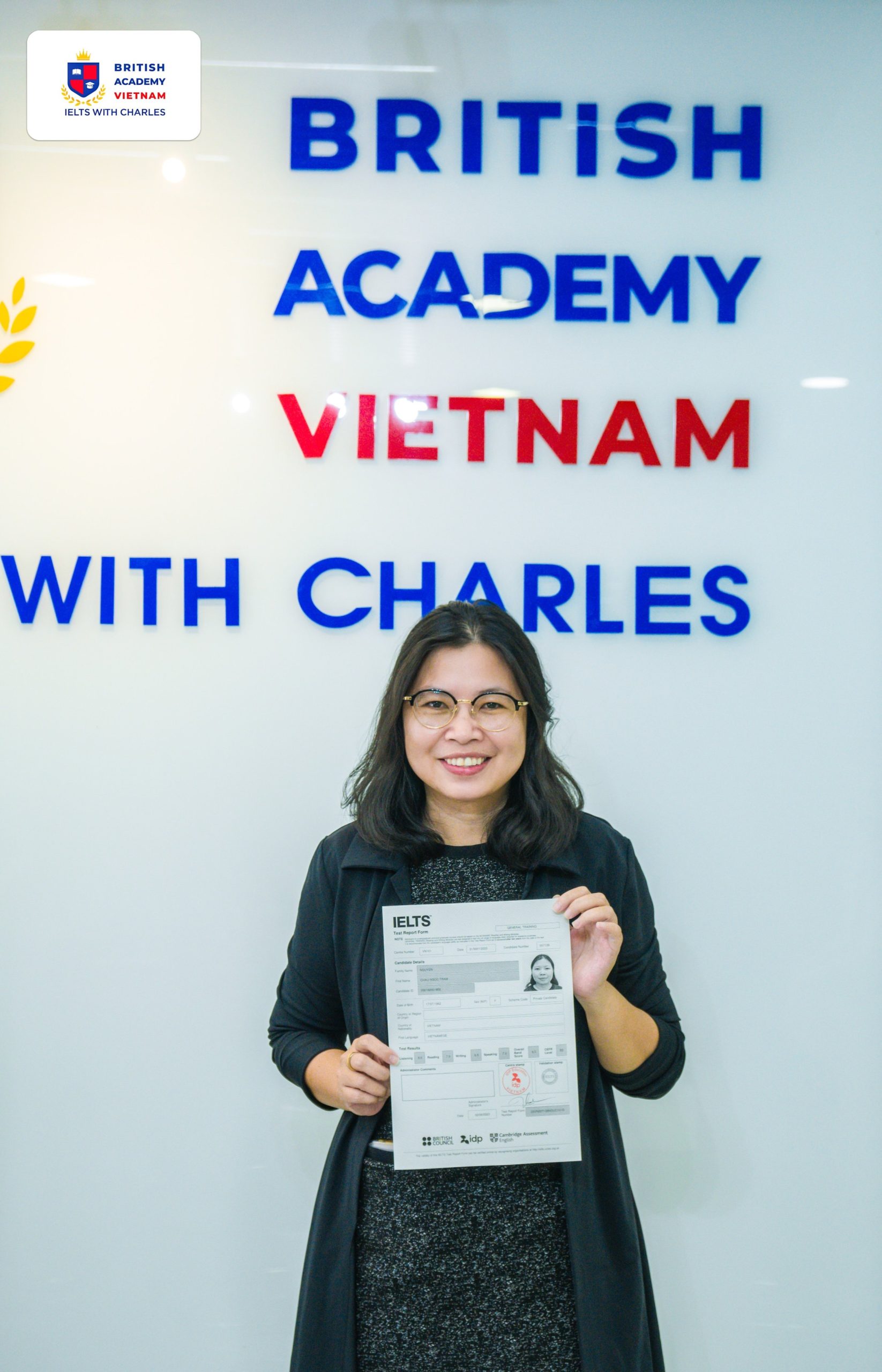 Chị Trâm đạt điểm IELTS General 6.5