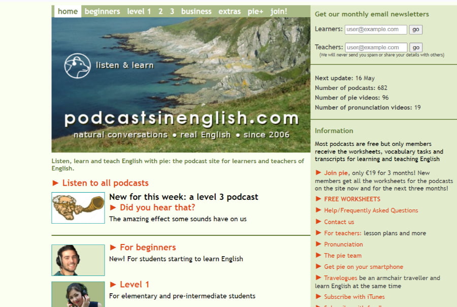 Podcast in English Podcast in English