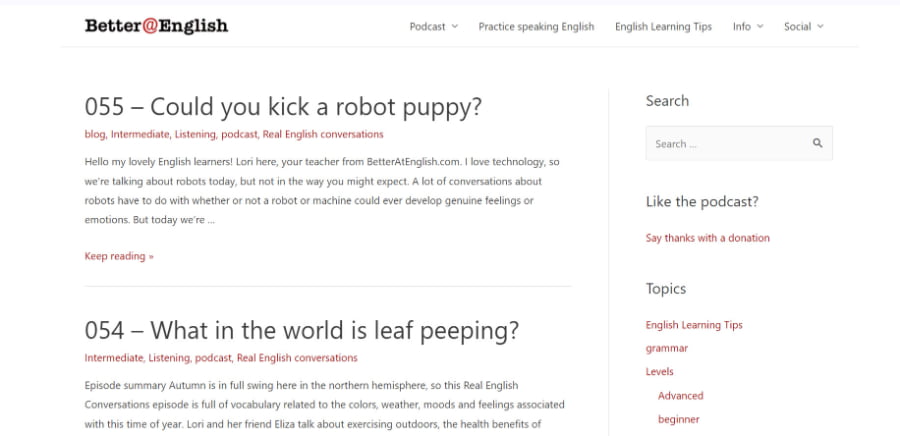 Better @ English Podcast Better @ English Podcast