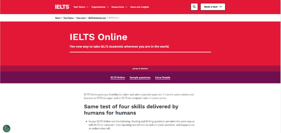 Giao diện Website IELTS Online Giao diện Website IELTS Online