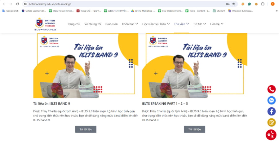 Website IELTS With Charles