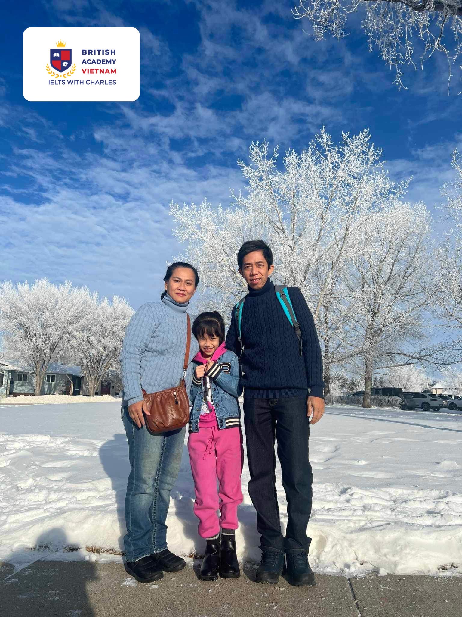 Anh Trí đạt IELTS General 5.5 cùng gia đình định cư Canada