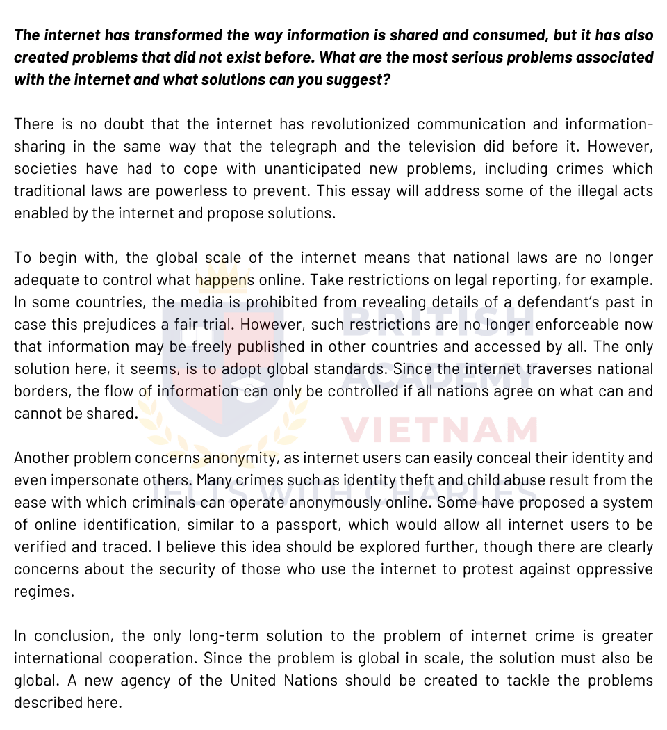 Cause/effect/solution essay