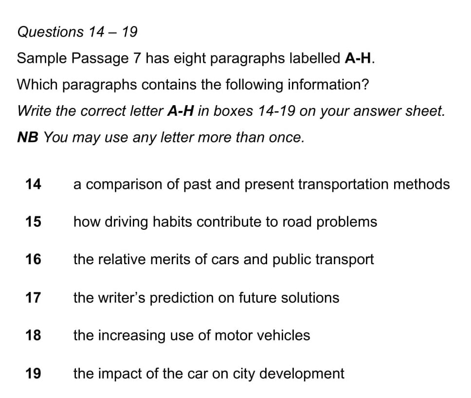 Matching Information