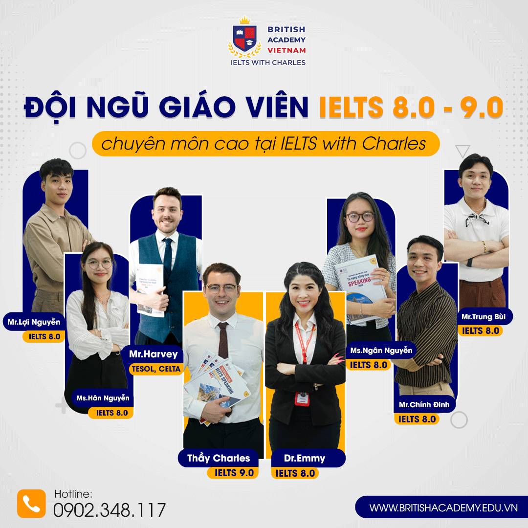 IELTS With Charles - trung tâm luyện thi IELTS Hà Nội
