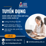 [TUYỂN DỤNG] NHÂN VIÊN KẾ TOÁN TỔNG HỢP VÀ HÀNH CHÍNH NHÂN SỰ