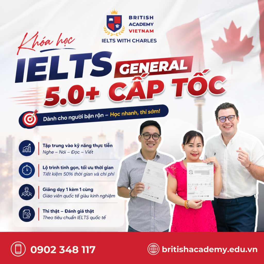 Khóa học IELTS General cấp tốc
