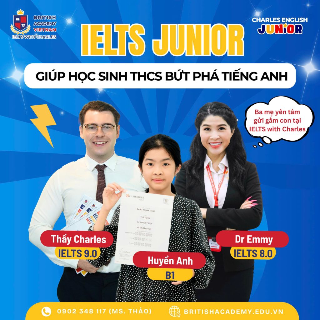 Khóa học IELTS Junior dành cho học sinh cấp 2