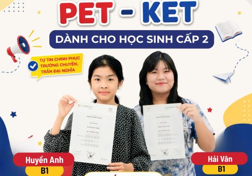 Chương trình luyện thi chứng chỉ KET-PET cho học sinh cấp 2 tại Charles English Junior