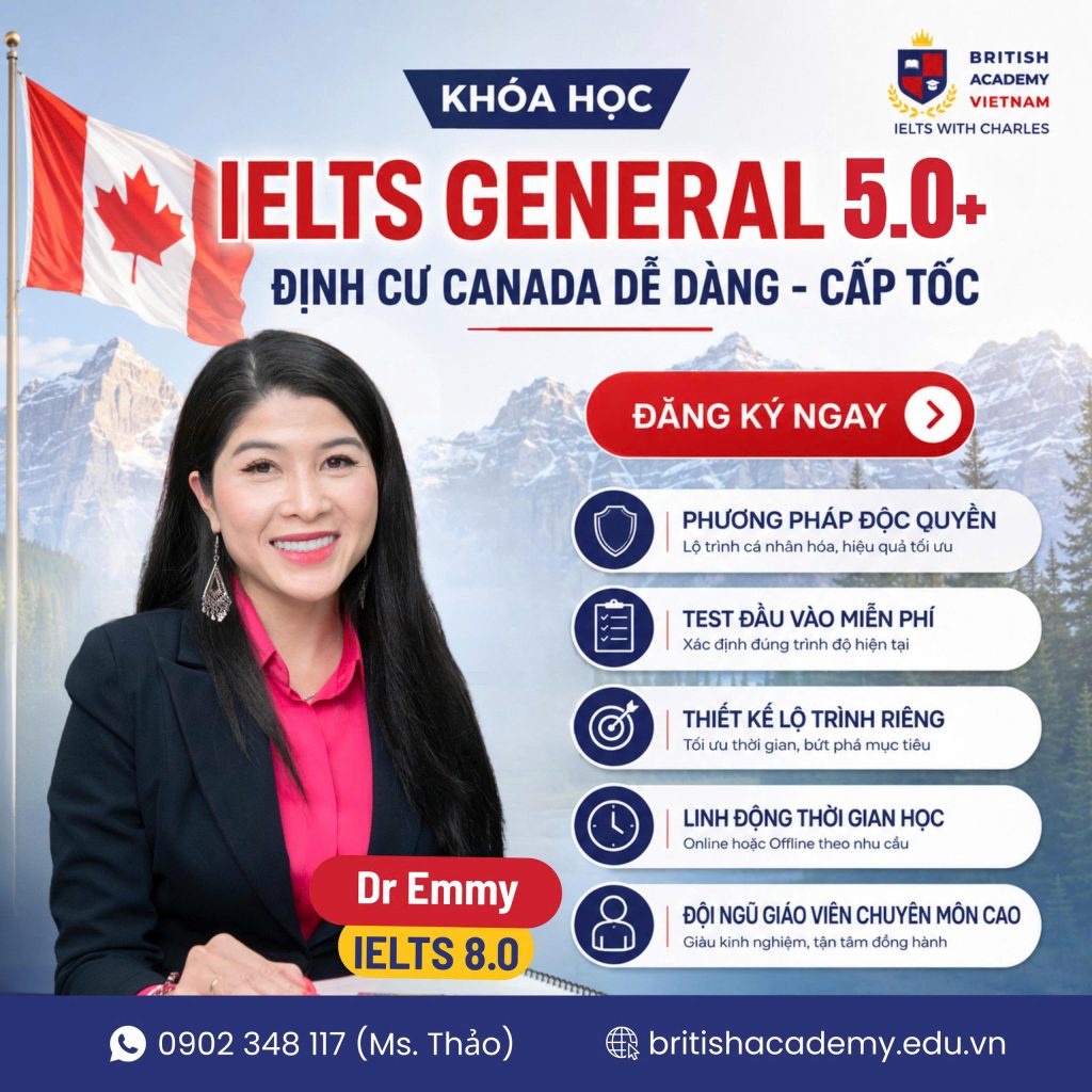 trung tâm luyện thi IELTS General cấp tốc