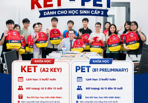 Khóa luyện thi KET PET chuẩn Cambridge
