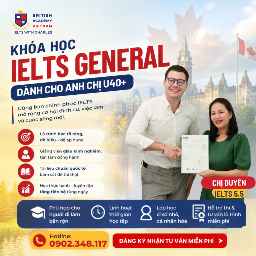 U40 học IELTS