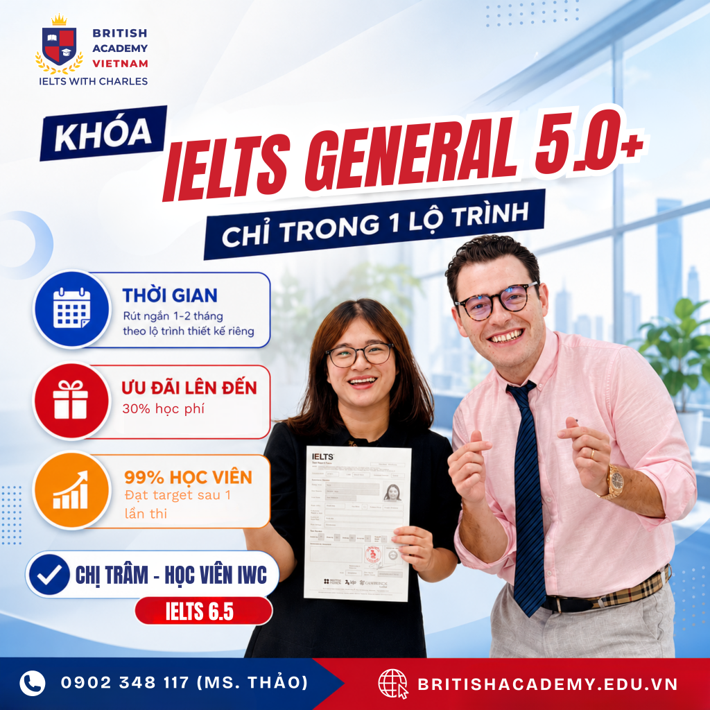 Lộ trình tự học IELTS General cho người mất gốc