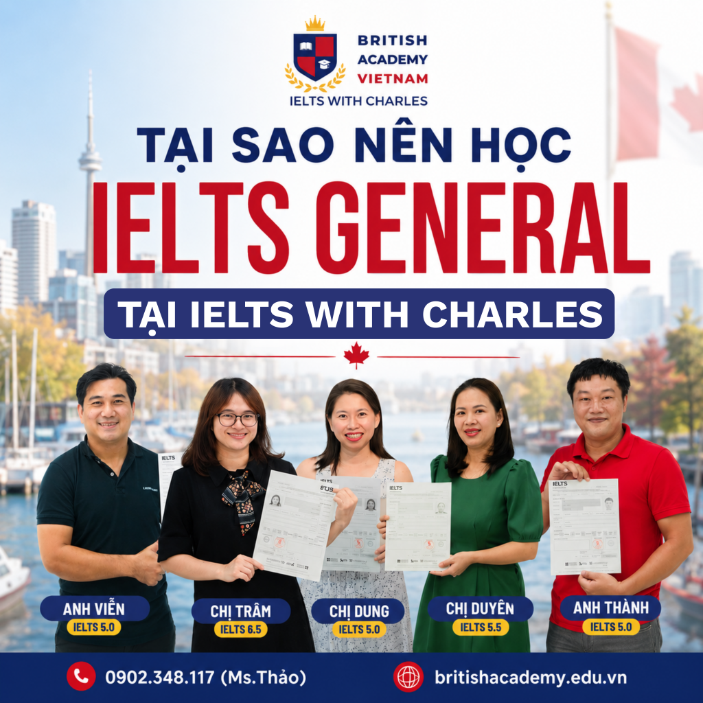 học ielts general tại IELTS with Charles