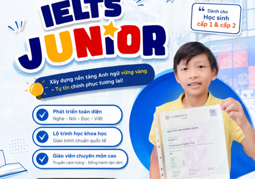 Chương trình luyện thi IELTS dành cho học sinh cấp 1, cấp 2