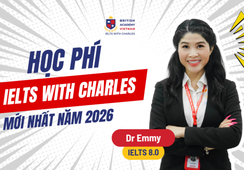 học phí IELTS with Charles mới nhất năm 2026