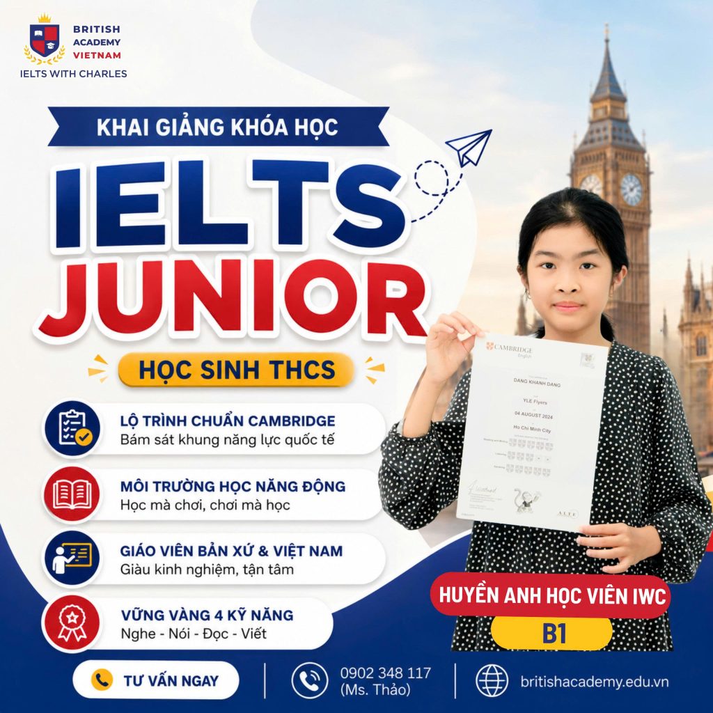 chương trình luyện thi ket pet tại IELTS with Charles