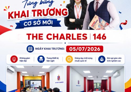 khai trương ielts with charles cơ sở mới the charles 146