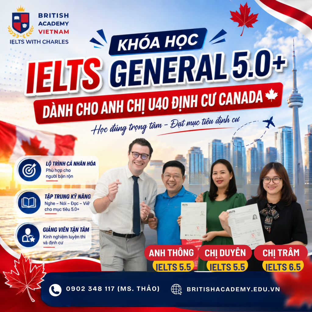 Lộ trình học IELTS hiệu quả dành cho anh chị U40