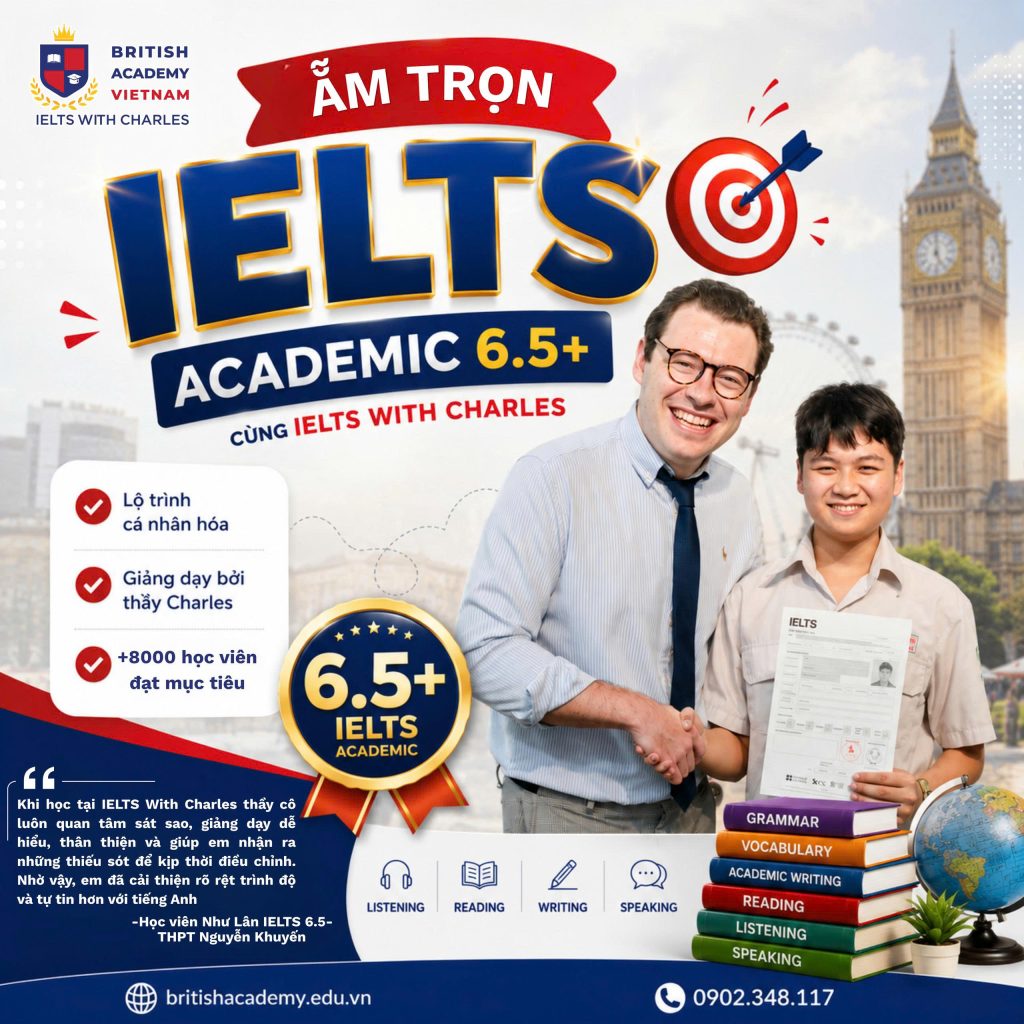 học ielts academic tại ielts with charles