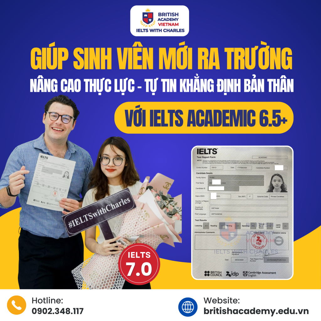 khóa luyện thi IELTS dành cho sinh viên