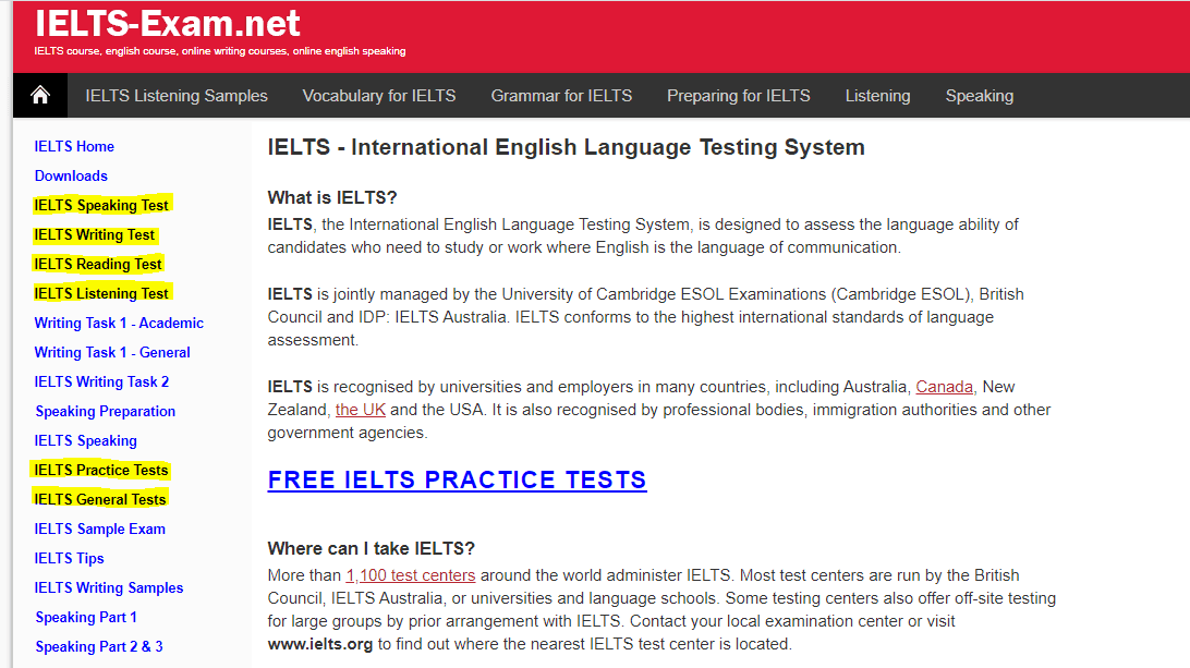 Bật mí top 5 website thi thử IELTS miễn phí